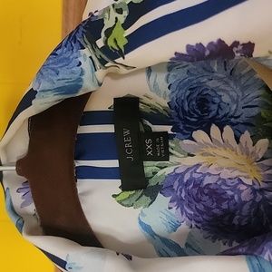 J Cruise white with floral pajama style top size xxs